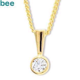Bee Jewelry Solitaire 0.15 ct H-SI 9 karat anheng glanset, modell 60560_A15